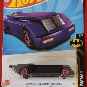 2021 HOT WHEELS, BATMAN THE ANIMATED SERIES BATMOBILE, MINT IN THE PACKAGE!!!
